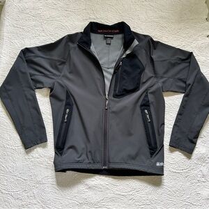 Men's REI spring waterproof gray jacket / coat Charlie Wilson’s War - size Large